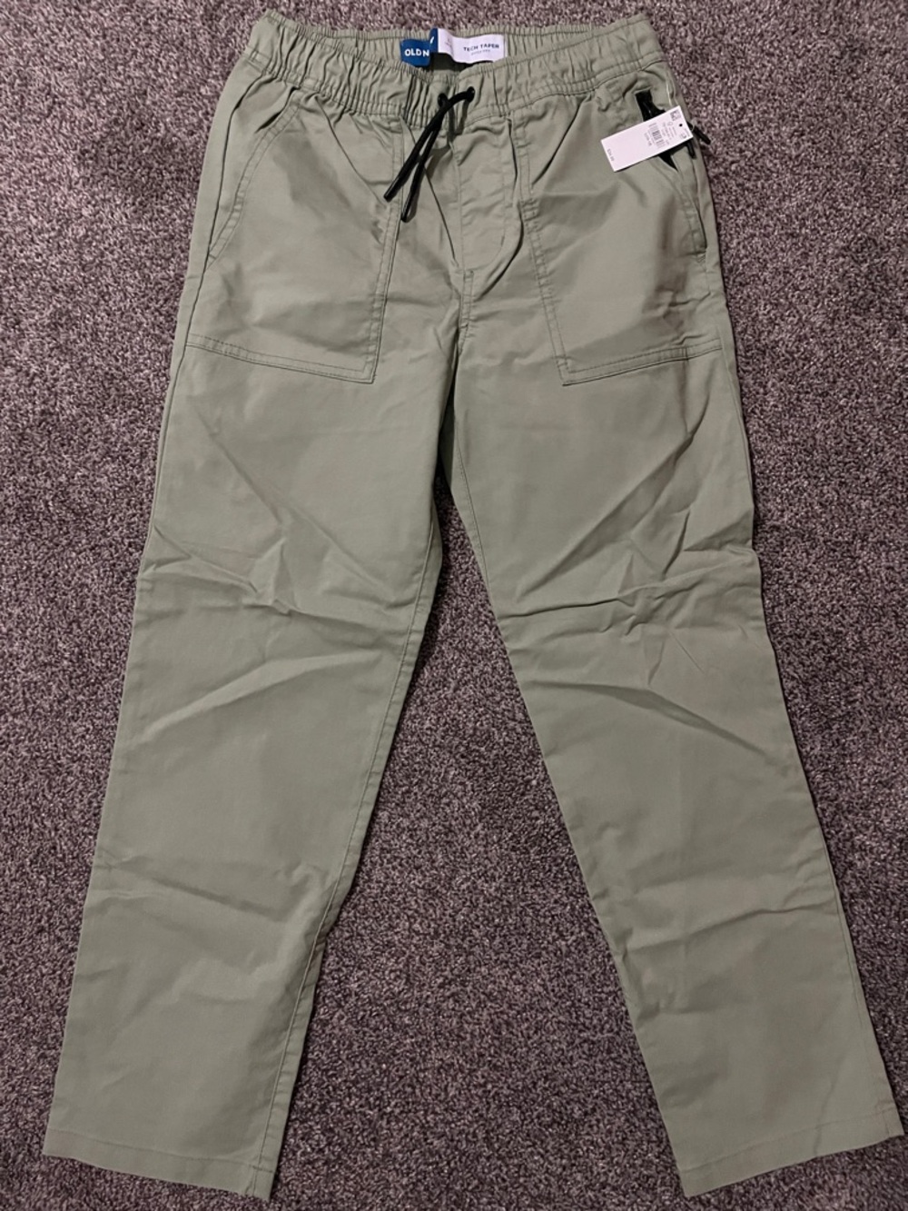 Old Navy Men’s Olive Drawstring Utility Chinos